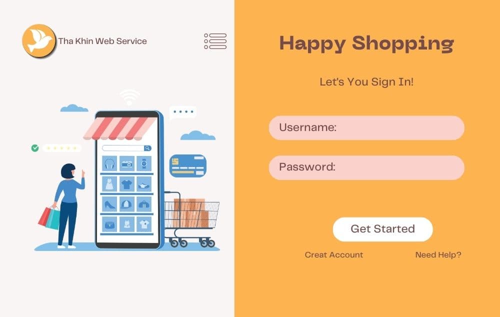 Online Shopping လုပ်ငန်းတွေအတွက် E-commerce Website